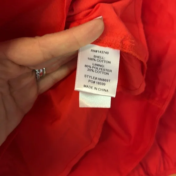 Hyacinth House NEW Cherry Red Elaina Puff Sleeve Peplum Blouse Top Size Small - Picture 4 of 5